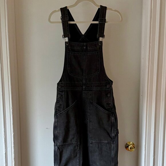 Madewell Denim Oversized Carpenter Overalls in Hartwell Wash - Picture 2 of 5
